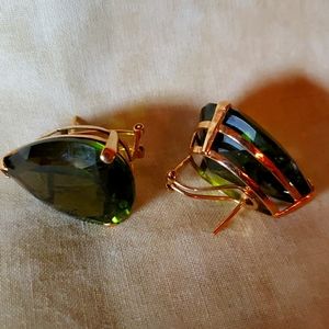 Green Stone Earrings